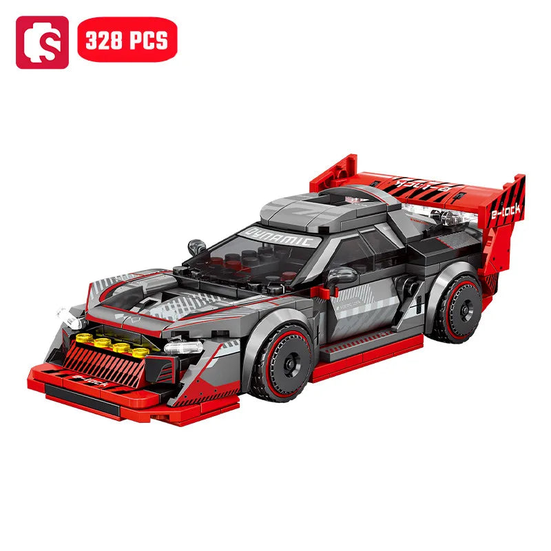 SEMBO Speed Sports Car Assemblage Building Blocks MOC Racing Vehicle, Technical Auto Models Car Construction Set Boys Toys Gifts