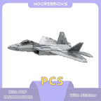 Militair oorlogsvliegtuig A F-22 Raptor modelset luchtmacht multifunctionele jager bouwstenen creatieve expert speelgoed kinderen verzamelcadeau