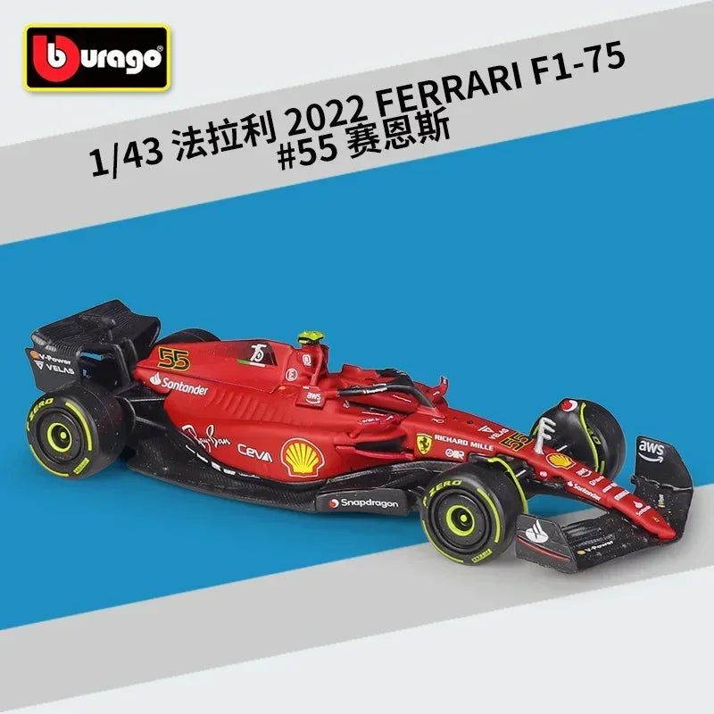 1:43 Scale 2022 Alfa Romeo F1 Team ORLEN C42 Technical Racing Car Building Block Formula 1 Model Vehicle Bricks Construction Toys For Gifts