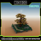 Exquisite new MOC building block model, Chinese style architectural pagoda technology, modular children's toy gift DIY set