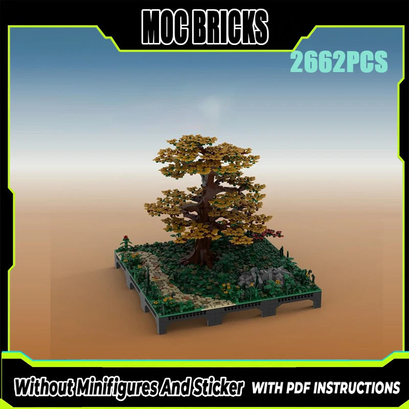 Exquisite new MOC building block model, Chinese style architectural pagoda technology, modular children's toy gift DIY set