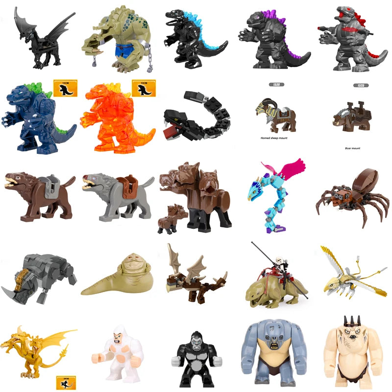 HOT Movie Series Space Wars Smaug Troll Dewback Rancor Jabba Big Size Beasts Bricks Building Anime Figures Toys for Kids Gift - CADA BRICKS®