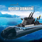 Military Large The type 094 Strategic Nuclear Submarine Building Blocks Model MOC Bricks Arms Warship Sets Kids Toys Boys Gifts