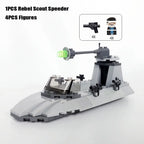 New Dropship Swamp Speeder Soldier Clone Walker Battles Army Packe Building Blocks Toys