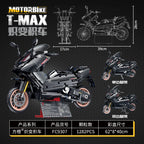 1282pcs Technical Super Speed T-MAX Motorcycle Building Blocks Creative 1:5 YAMA Motorbike Model Bricks Toys For Kids Boy Gifts