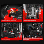 Mould King 17045 Technical Car Toys The RC Motorized Heavy-duty Forklift Building Block Engineering Truck Set Kid Christmas Gift