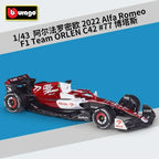 1:43 Scale 2022 Alfa Romeo F1 Team ORLEN C42 Technical Racing Car Building Block Formula 1 Model Vehicle Bricks Construction Toys For Gifts