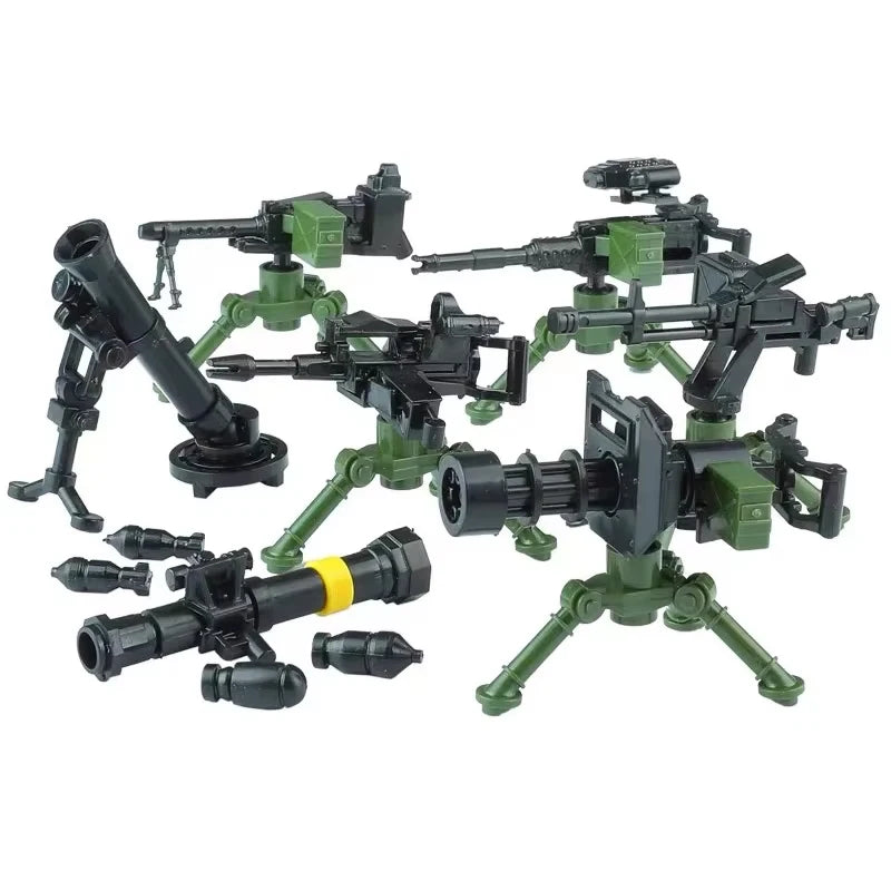 Military Army Figures Building Blocks SWAT Ghost Commando Special Forces Soldier Weapons Gun Hat Shield Belt AK Mini Bricks Toy - CADA BRICKS®