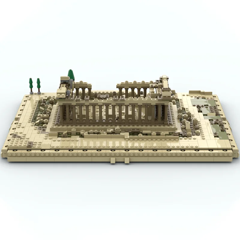 1513pcs MOC Ancient Architecture Series Parthenon Classical Temple Design DIY Model Building Blocks Birthday Toys Gift