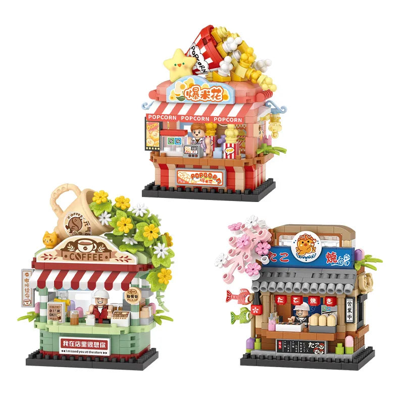 LOZ Mini Blocks Children's Toy Street Shop Micro Particles Trendy Miniature Street Scene High Difficulty - CADA BRICKS®