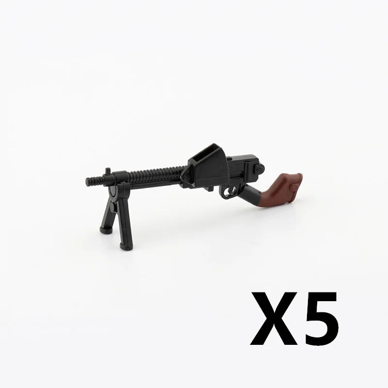 5/10 WW2 Soldier Weapons Building Block Two-color Printing Machine Rifle Submachine Sniper Guns Military Accessories Bricks C238 - CADA BRICKS®