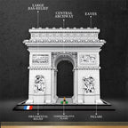 3718PCS Arc de Triomphe Model Building Blocks Paris landmark Building Bricks Desktop Decoration Diy Toys For Kids Holiday Gifts - CADA BRICKS®