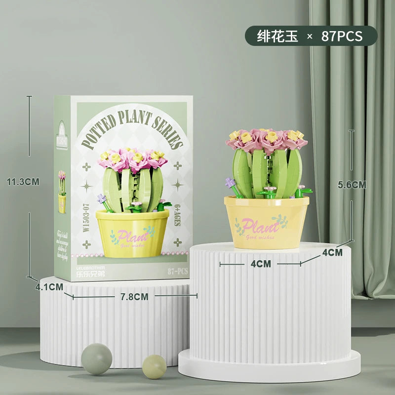 Bouquet Flower Mini Diy Building Block Toys for Children Bricks Blocks for Adults Constructor Micro Bricks Construction Set Gift - CADA BRICKS®