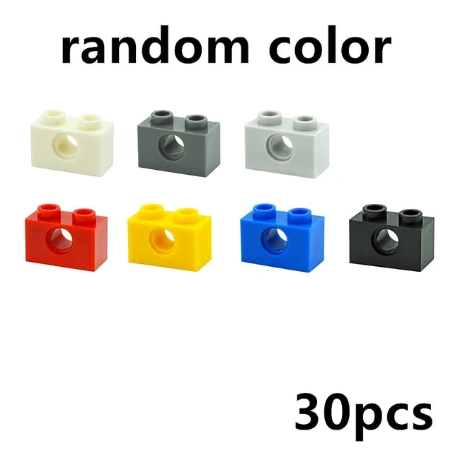 Technical Building Block MOC Combination Studded Long Beam with Hole Thick Bricks Compatible 3703 32018 3895 2730 3894 3701 3700 - CADA BRICKS®