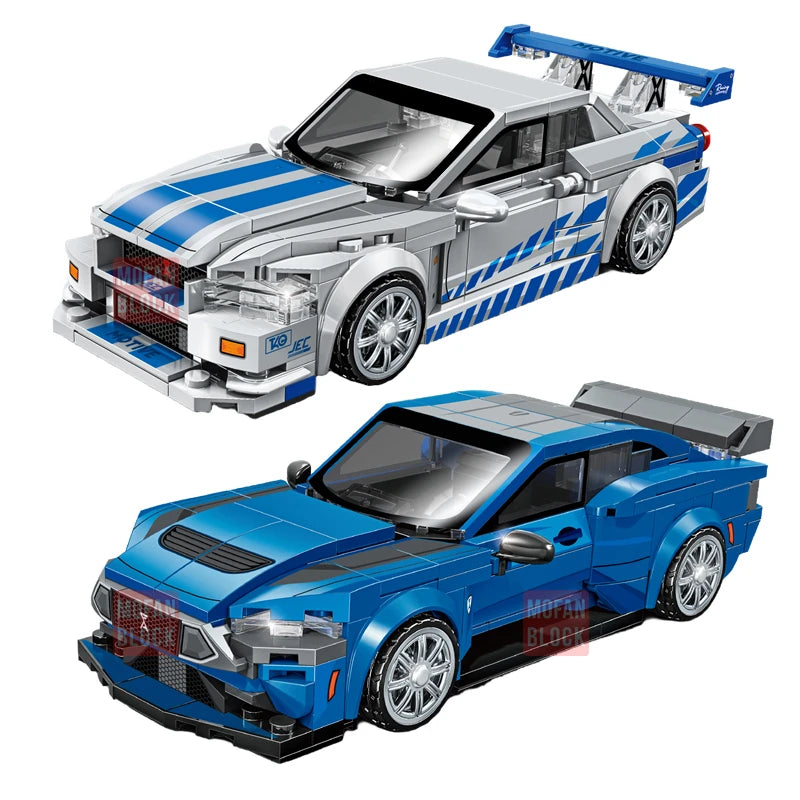 SEMBO BLOCK City Famous Technical Sports Car Supercar Model Assembly Building Block Classic Speed Vehicle Bricks Boy Toys Gifts