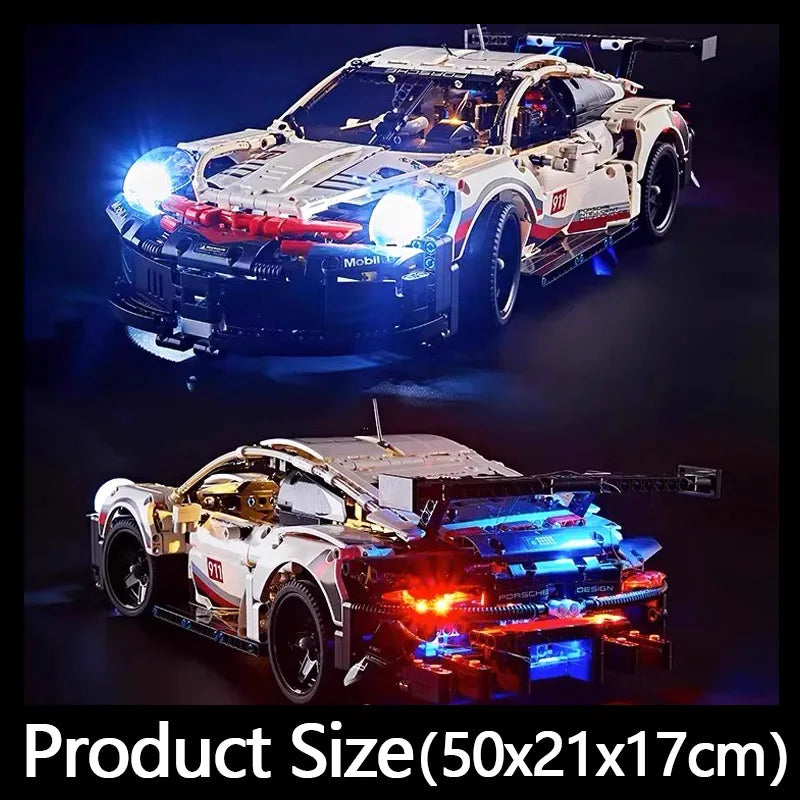 Mechanical Group Series 911 Sports Car Assembly Building Blocks Racing Car Model, a High-Difficulty Automotive Toy Gift for Boys - CADA BRICKS®