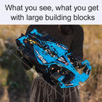 Cada 1667 Stück Fernbedienung Super Drift Rennwagen Bausteine Stadt RC Extremsportfahrzeug Bausteinspielzeug für Kinder