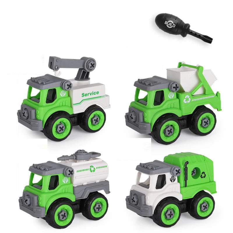Screw Helicopter Take Apart Vehicle Toy DIY Construction Truck Toys Farm Toy Build Car for Boy Kid Building Blocks Gift for kids