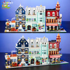 HUIQIBAO Toys MOC City Corner Coffee Shop Architecture Style Street View Micro Building Blocks for Children Construction Bricks - CADA BRICKS®
