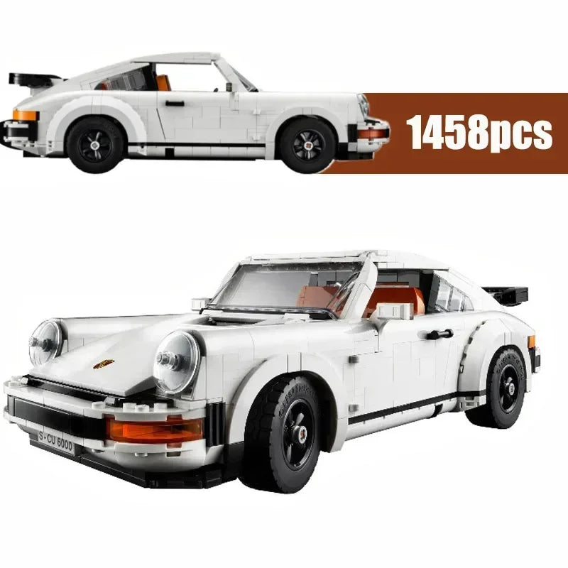 Icons Technical 911 Retro Car Model  Building Blocks Set 2in1 Race Model Kit for Adults and Teens Toys Christmas Gifts Idea Diy