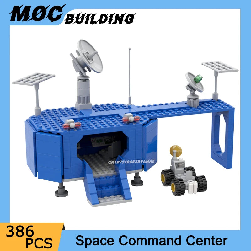 MOC Building Blocks Space Station Series Mobile Launch Control Pod Model Command Supply Base Creative Toys DIY Bricks Xmas Gifts