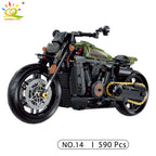 HUIQIBAO High-tech Classic Motorbike Building Model Blocks Moto City Racer Bricks Toy for Kids Boy Children Adult MOC Car Set - CADA BRICKS®