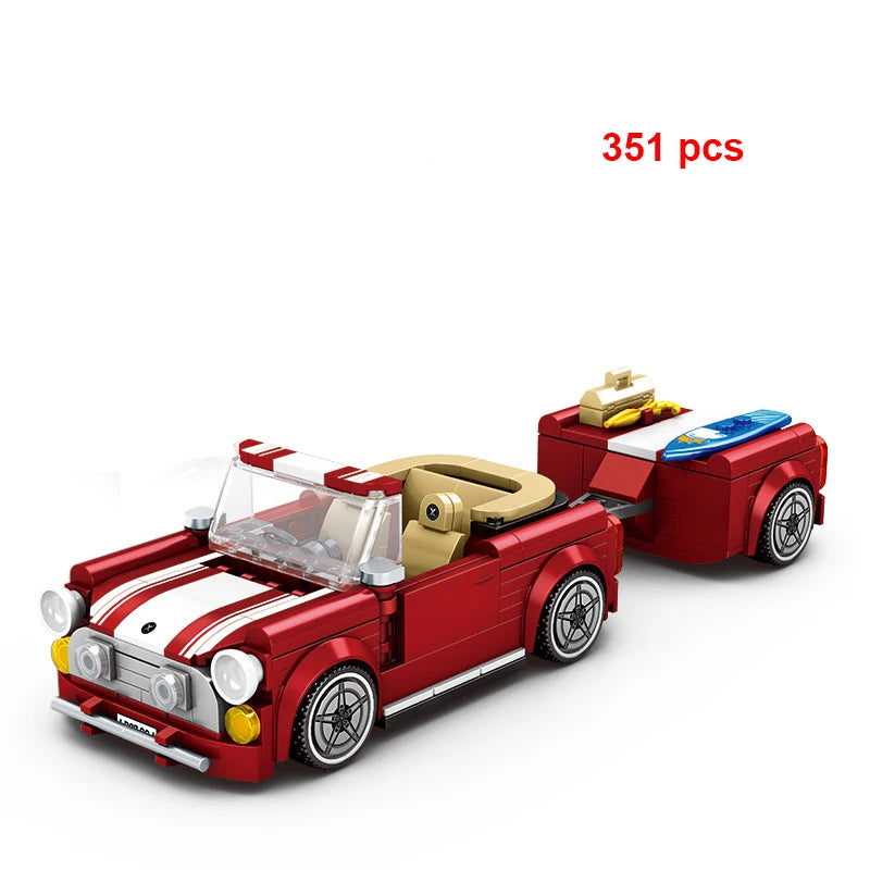 Moc Speed Champion Technical Car City Vehicle Racing Car Building Blocks Sports Car Garage Carro Rennau Voiture Creative Toys - CADA BRICKS®