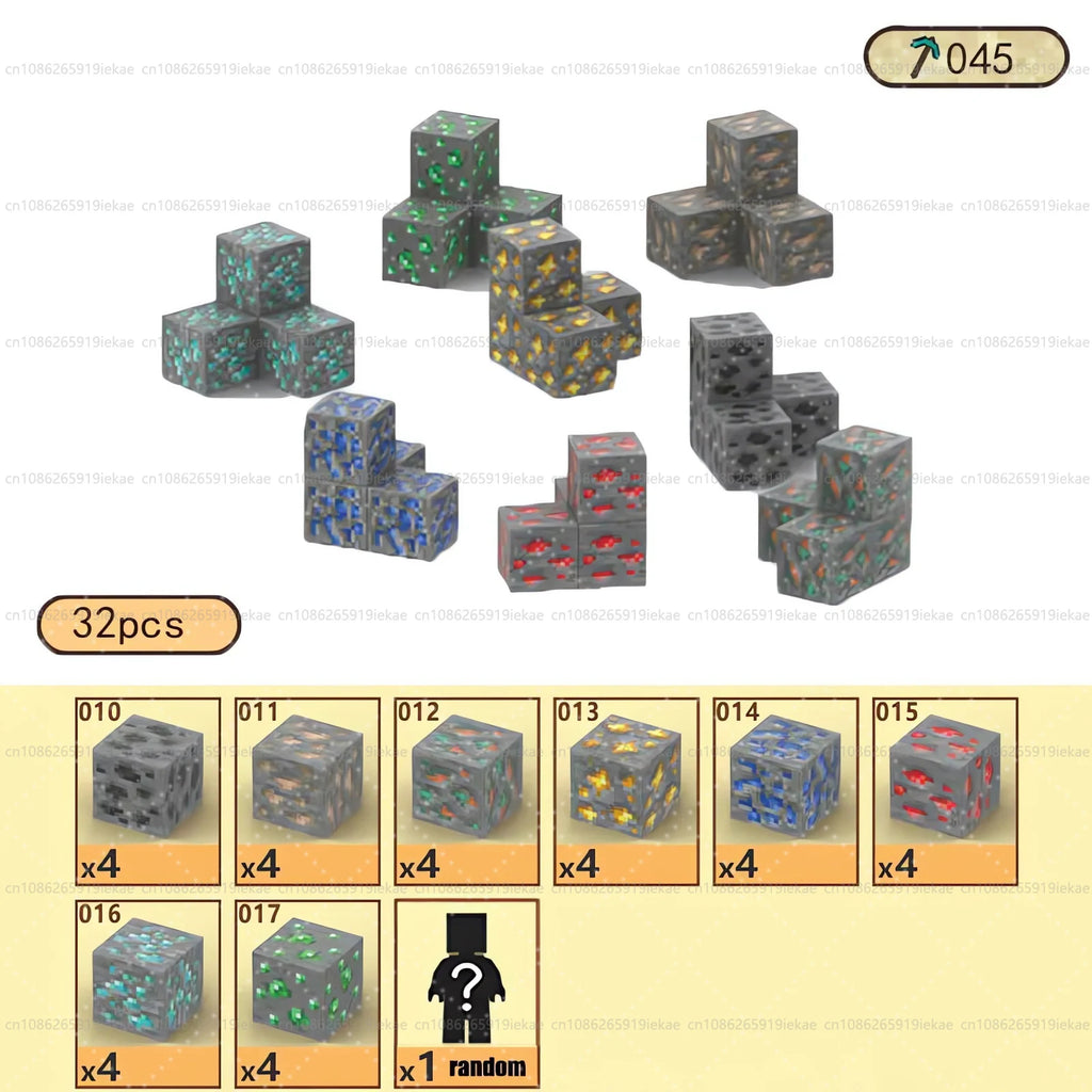 Magnetic Building Block Magnet Cube Mine World Set for Boy Girl Kid Age 3+ DIY Model Children STEM Sensory Toy Christmas Gift - CADA BRICKS®