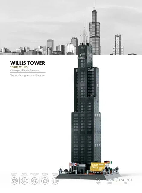 MOC World Famous Architecture Edifice Opera House Building Blocks Villa Savoye Bridge Tower Toy Children Birthday Christmas Gift - CADA BRICKS®