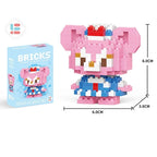 Disney LiLo Stitch Toys Building Blocks Pokeman Pikechu lega Anime Cartoon Character Model Building Blocks Toy for children Gift - CADA BRICKS®