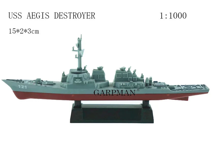 1/2000 Plastic Assemble Warship Cruiser Destroyer Submarine Model Kit WWII Yamato USS Model Ship Puzzle Military Toys For Boys