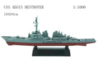 1/2000 Plastic Assemble Warship Cruiser Destroyer Submarine Model Kit WWII Yamato USS Model Ship Puzzle Military Toys For Boys