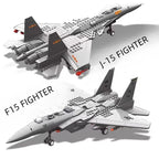 2025 new large F-15 J-20 military combat armed aircraft reconnaissance aircraft building blocks assembled toy boy birthday gift - CADA BRICKS®