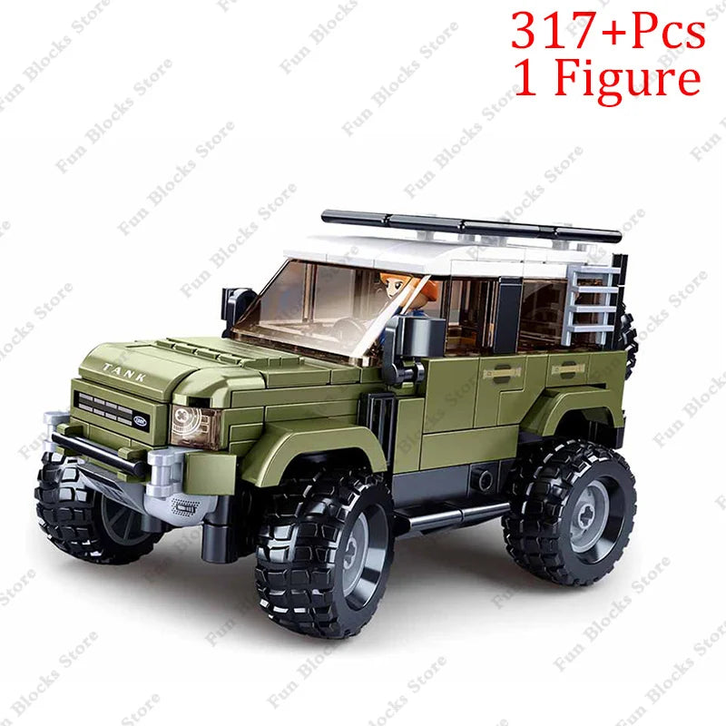 Sluban Retro Technical Lamborghinis Contash Porsche 930 Super Speed Sport Car Building Blocks Vehicle Bricks Toys Gifts For Kids