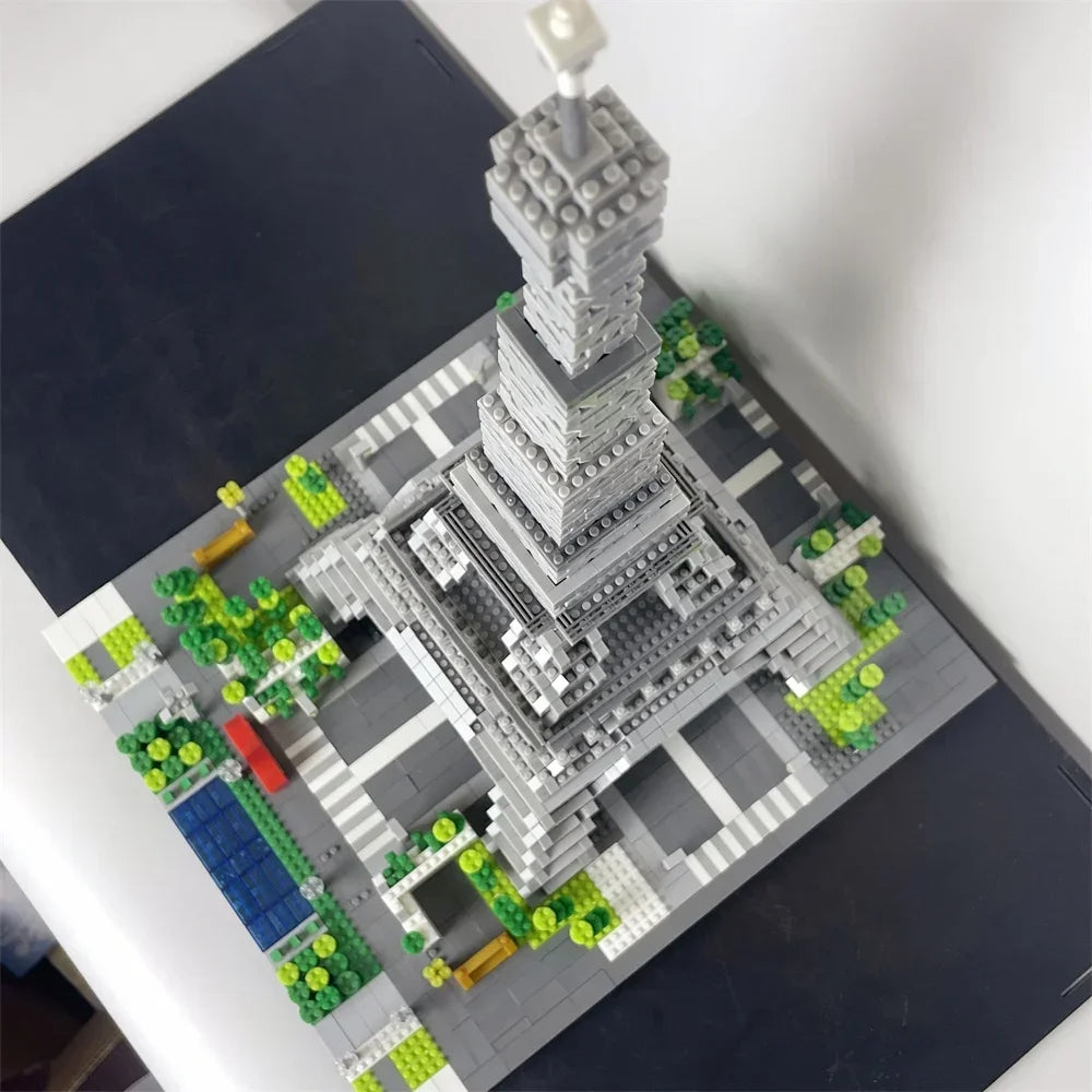 Knew Built 3 Size Choice Paris Eiffel Tower Micro Mini Building Blocks Toy France’s Pride Collectible Decoration and Gift-Worthy - CADA BRICKS®