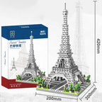 Eiffel Paris Tower Building Block Series Boys and Girls Children's Micro Particle Building Block Assembly Puzzle Toys