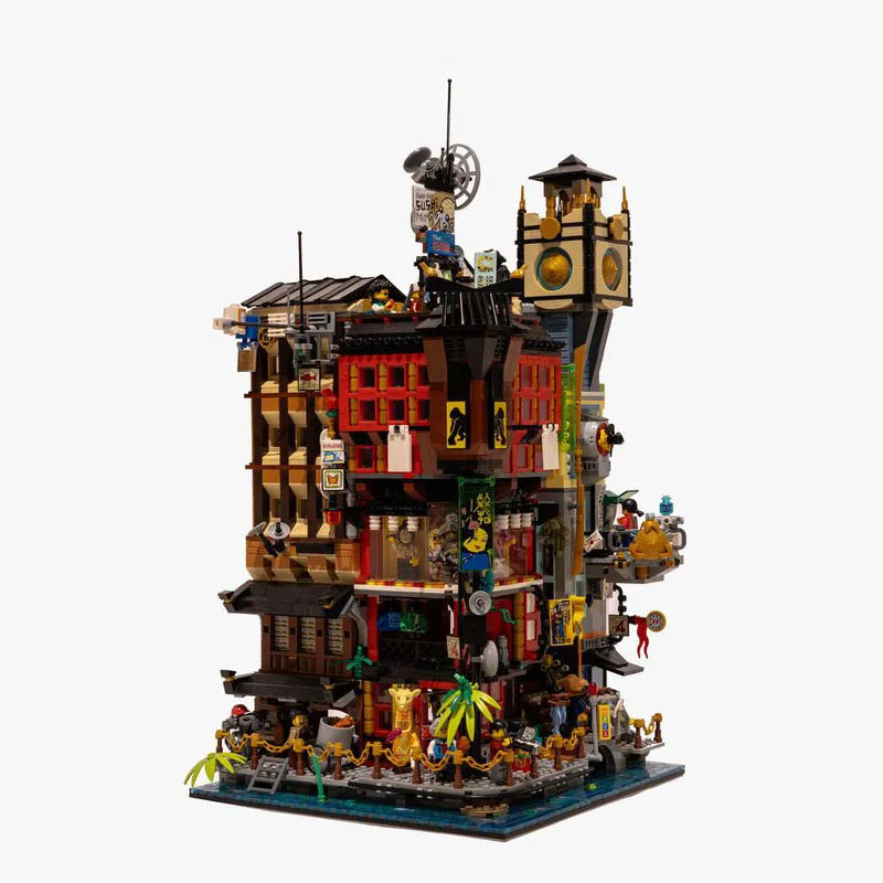 Moc Bausteine Stadt Retro Fantasie Architektur Modell Mondtor Turm Technologie Modul Bausteine Spielzeug DIY Set Zusammenbau