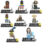 Blocchi da Costruzione Mini Militari Soldato Marina Imperiale WW2 Figure Pirati dei Caraibi Mattoncini Giocattoli Educativi per Ragazzi Regalo di Natale