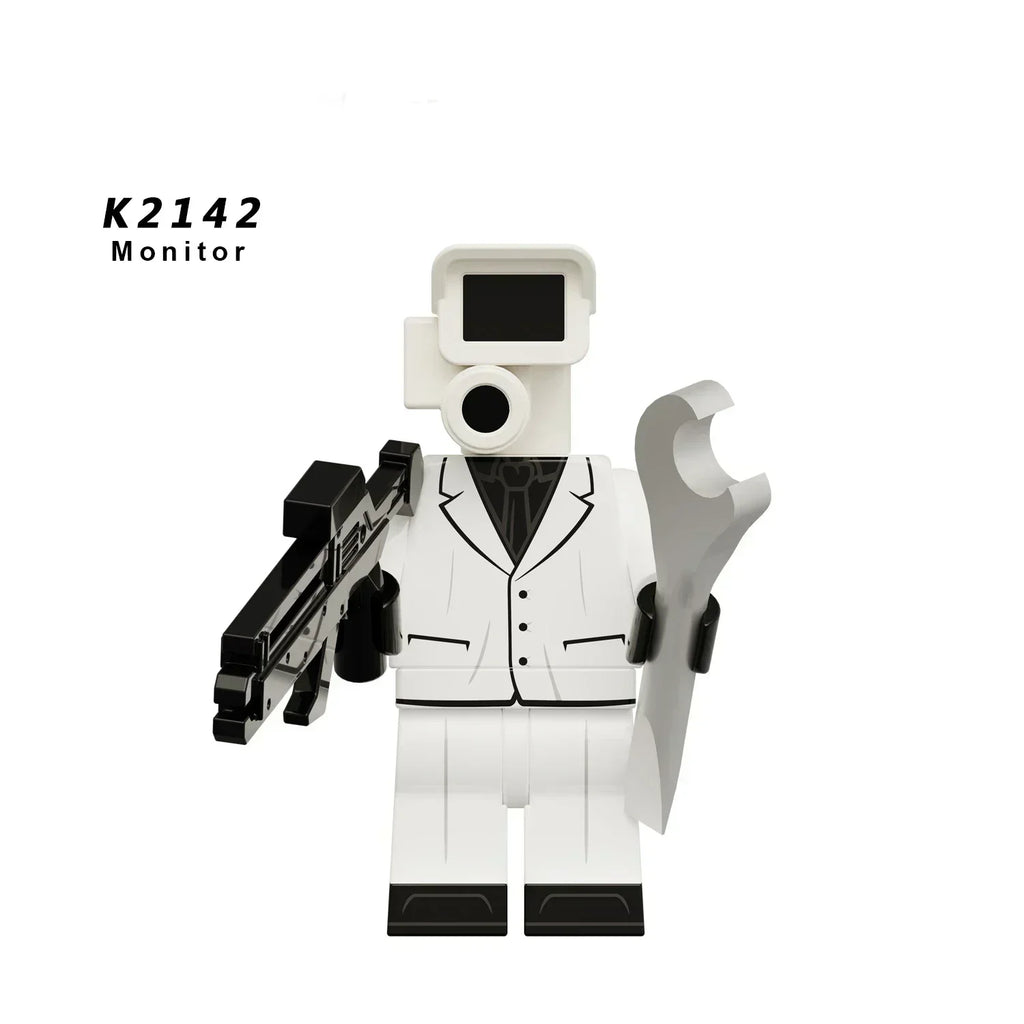 New KDL SWAT Skibidi Toilet Man Figures Anime Block Toys TvMan Titan Cameraman Speakerman Bricks Model Toy For Kid Birthday Gift - CADA BRICKS®