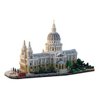 MOC Saint Paul's Cathedral 1:800 Building Blocks Famous Medieval Gothic Architectural Style Model Bricks Toys Gift