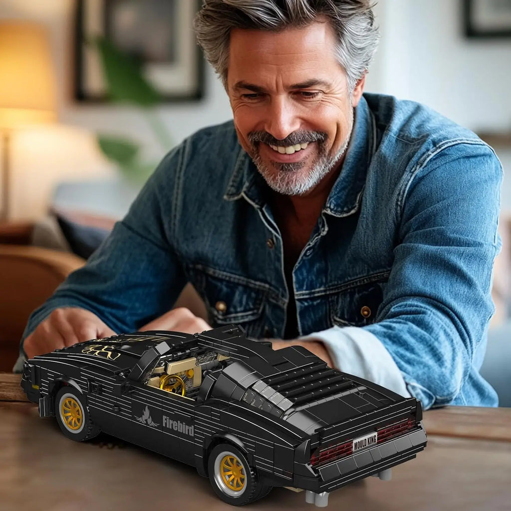 MOULD KING 10029 MOC Kreativ Ideell Firebird Retro Amerikansk Sportsbil Byggeklosser Berømt Bilkolleksjon Gaveleketøy