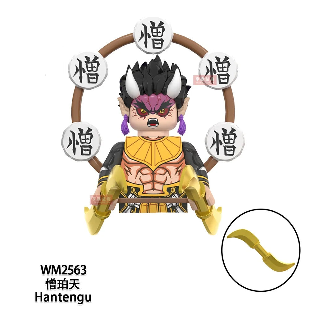 WM blocks 6116 6137 6138 Demon Slayer Tanjirou Nezuko Inosuke Zenitsu Giyuu Rengoku Uzui Tengen anime bricks building blocks