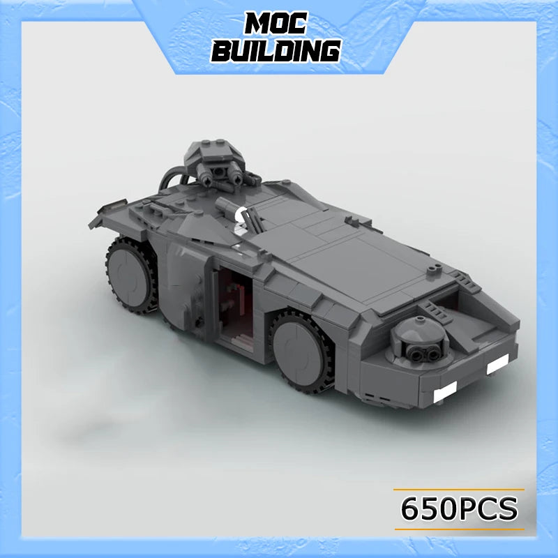 MOC Building Blocks UCS Military Series Armored Vehicle M577 Apc Army Aliens Toys DIY Assemble Bricks Collection Creative Gifts
