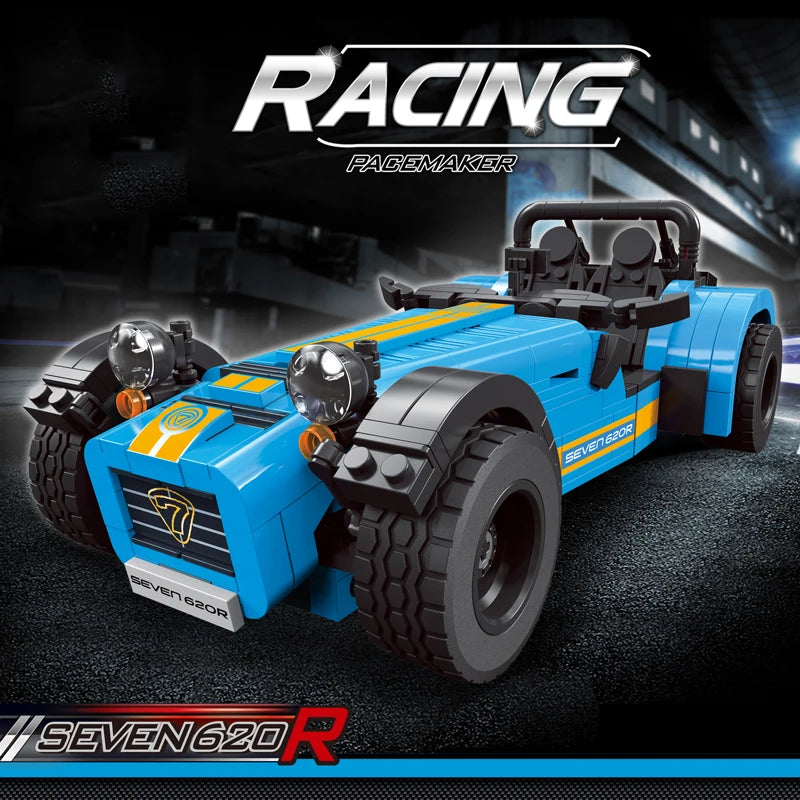 771pcs High-Tech Series Retro Caterham 620R Building Blocks Vintage Car Model Technical Bricks Toys For Boys Children Gifts
