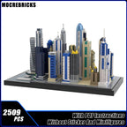Famous City Skyscrapers Dubai Marina Modular Sea Street View Architecture MOC Building Blocks Tower Bricks Boy Toys Xmas Gifts