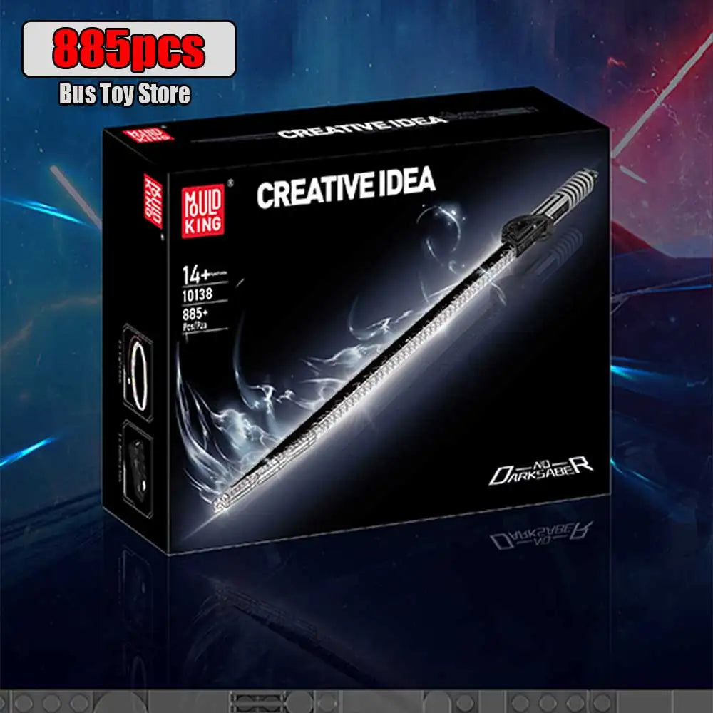 Mould King The Darksaber Building Block With LED Light Assembly Lightsable Brick Toys Set For Kids Christmas Gift Boys  10138