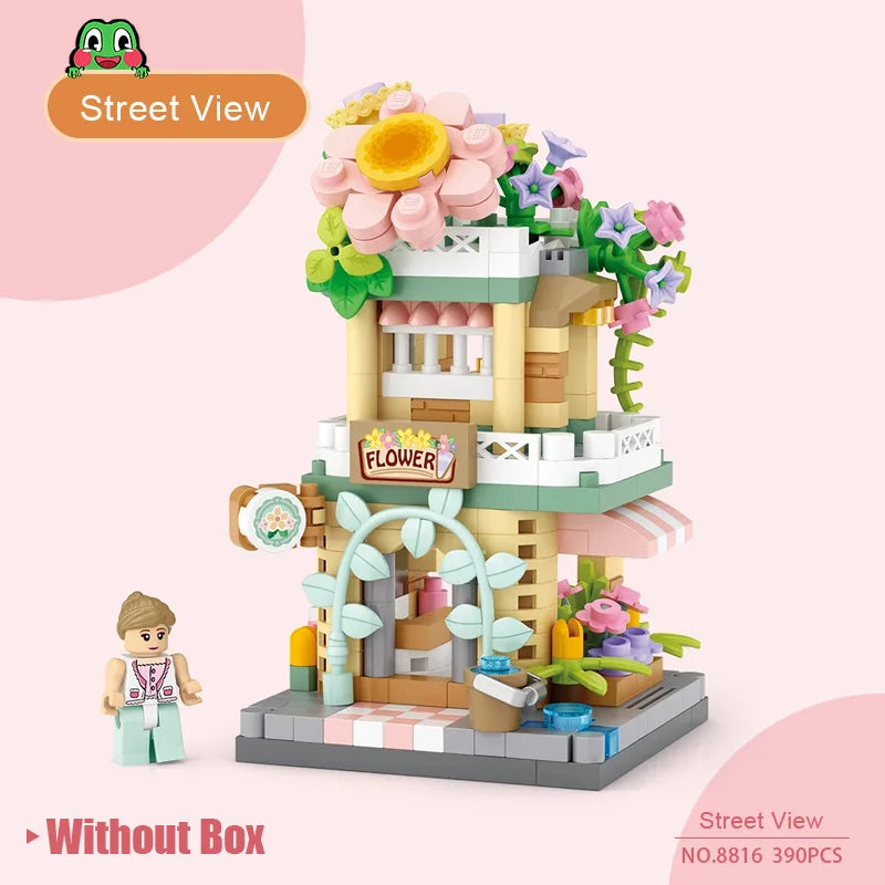 LOZ Mini Blocks Children's Toy Street Shop Micro Particles Trendy Miniature Street Scene High Difficulty - CADA BRICKS®