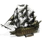 Piececool Puzzle Métallique 3D Le Vaisseau Fantôme Blocs de Construction Modèle Navire Pirate Casse-tête pour Adolescents Jouets DIY