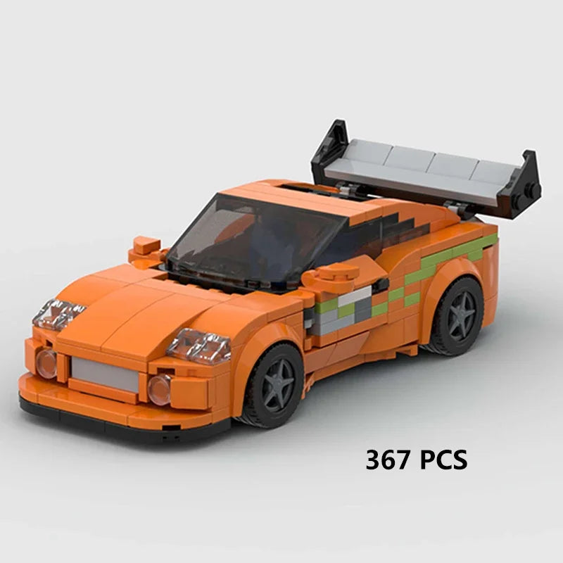MOC Speed Champions Super Race Car F1 Great Vehicle Racing Model Building Blocks Bricks Sports Pickup Truck City Technique Toy - CADA BRICKS®