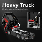 FH Truck 6X4 Tractor Heavy Duty RC Remote Control Engineering Vehicle Model Building Blocks Bricks Kits Toys Boy Christmas Gifts